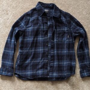 Eddie Bauer Navy Checkered Shirt